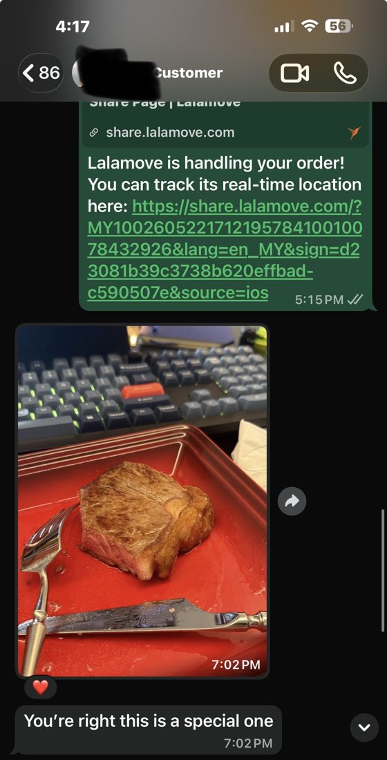 Customer testimonial